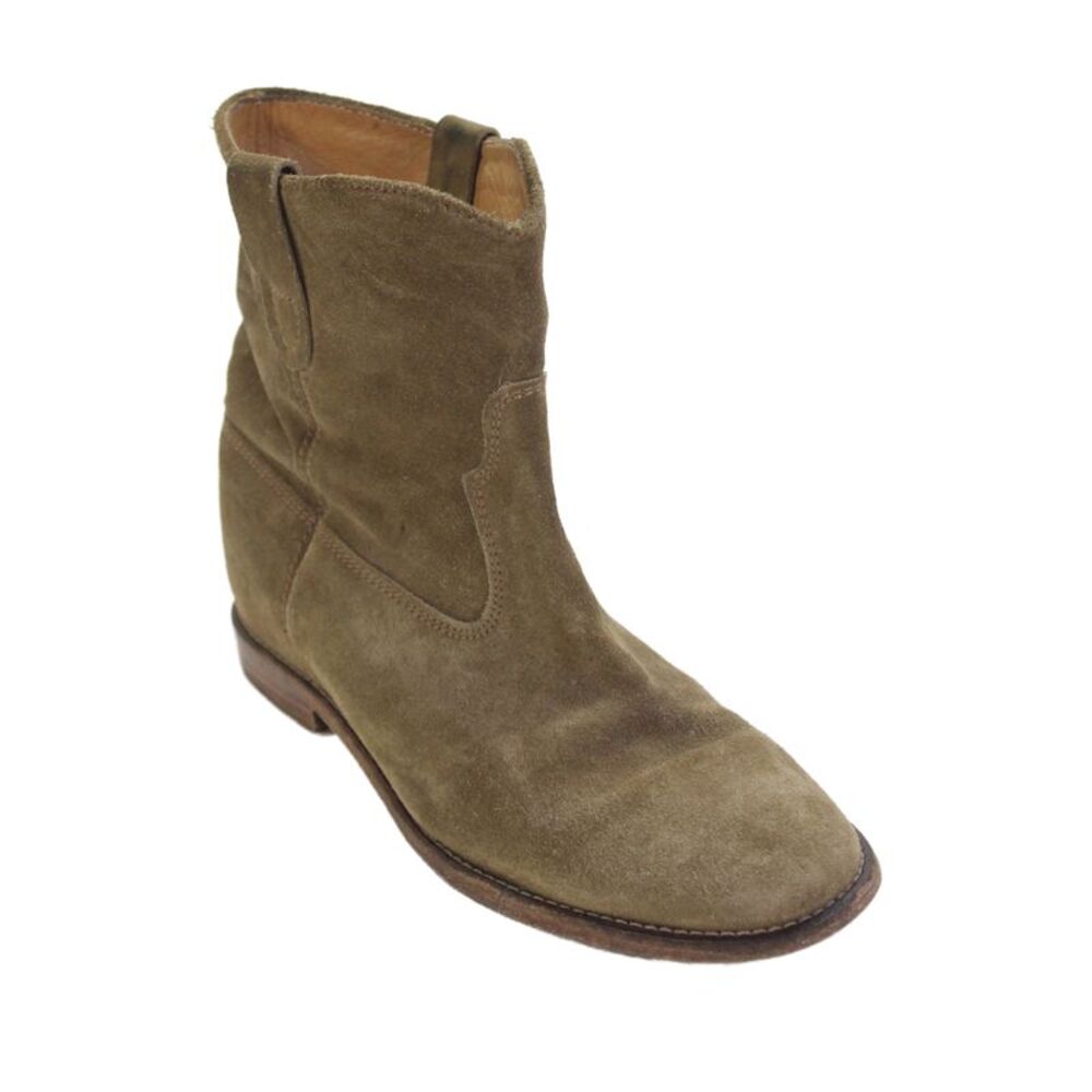 Isabel Marant Womens Suede Ankle Boots Shoes Brown Size 9